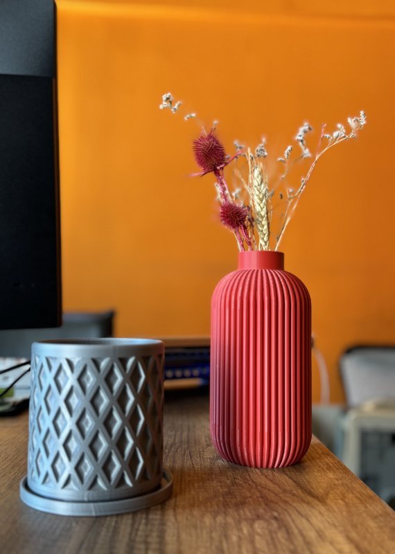 Diamond Desenli Saksı