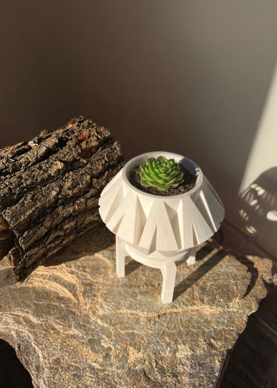 Stantlı Mini Saksı - 3D Garajı